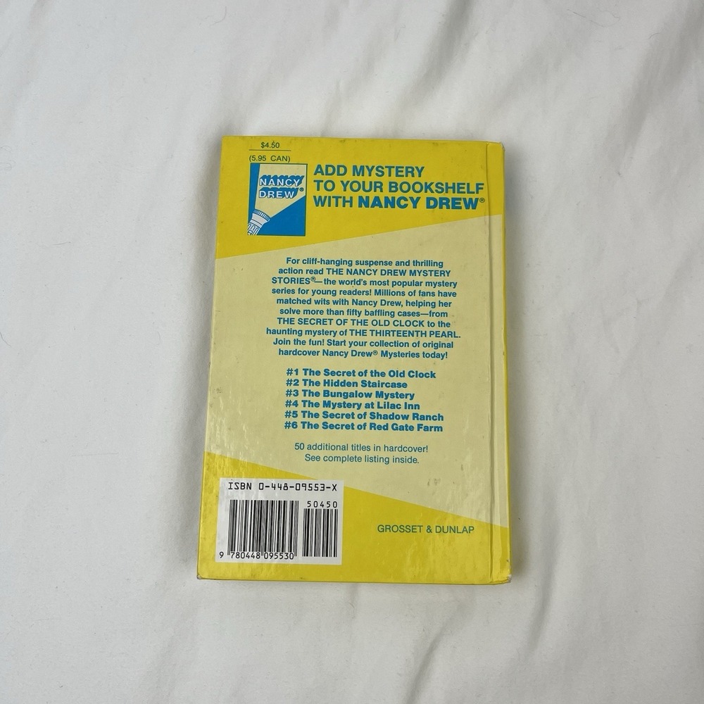 Nancy Drew # 53 The Sky Phantom Carolyn Keene Vintage Hardcover 1989 Printing - Picture 2 of 7